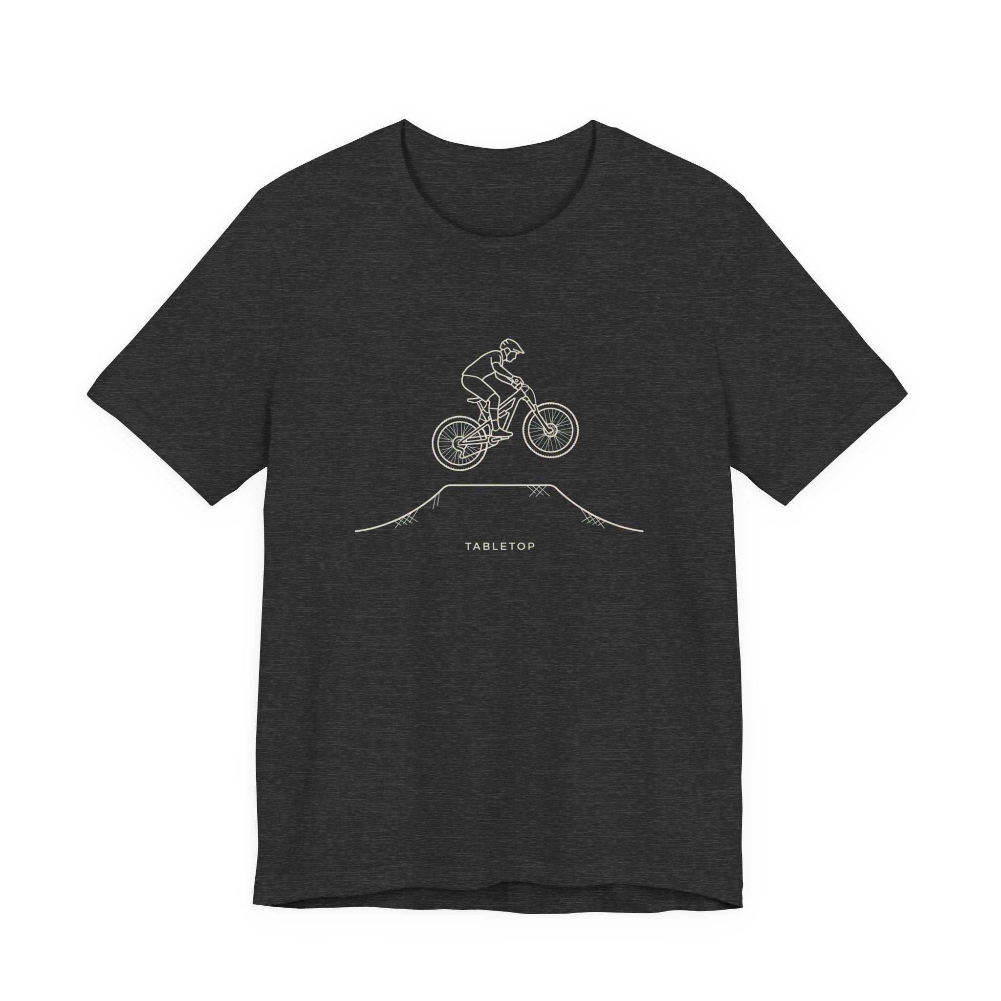 Trail Rider Bicycle Tee — Minimal Mountain Bike Graphic T-Shirt
