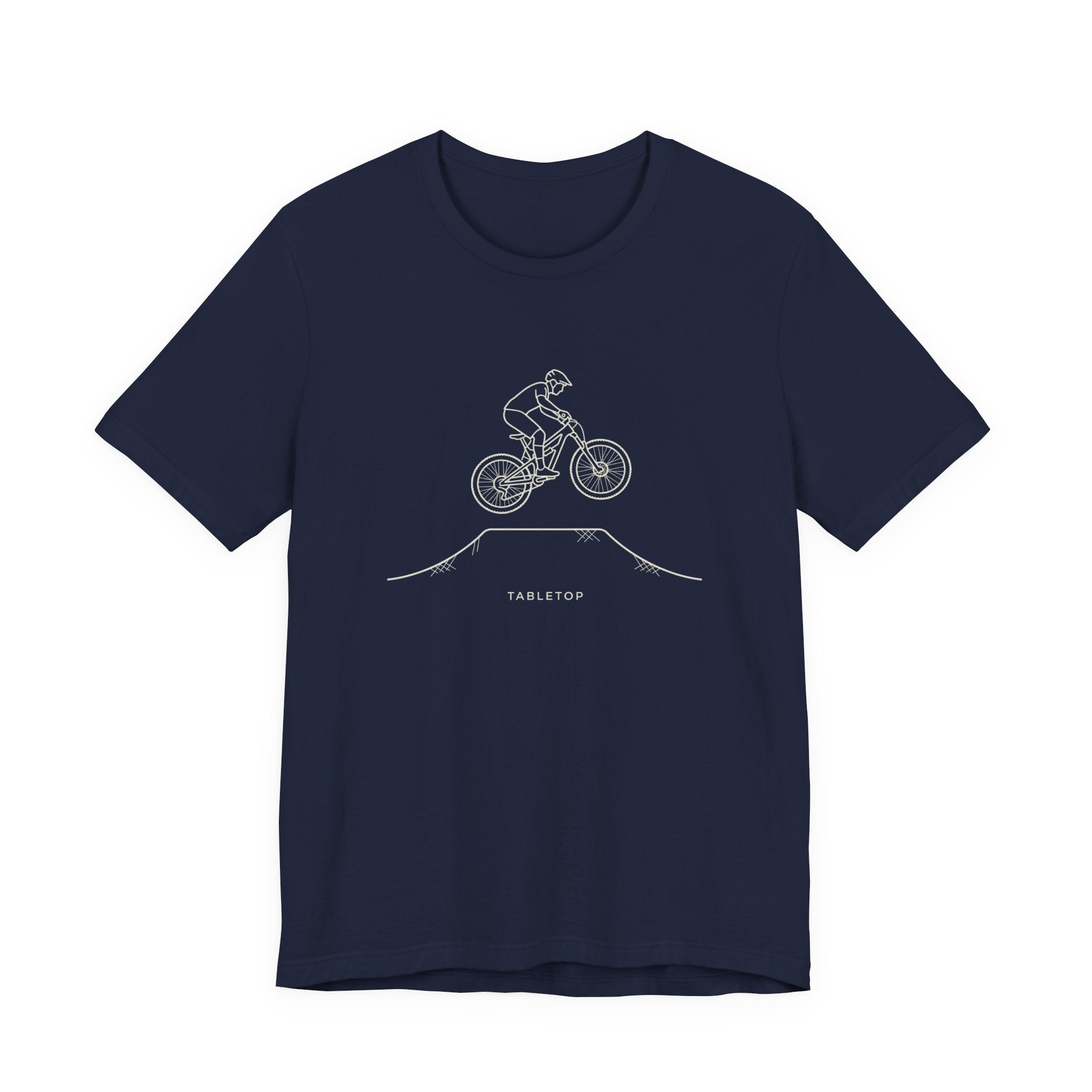 Trail Rider Bicycle Tee — Minimal Mountain Bike Graphic T-Shirt