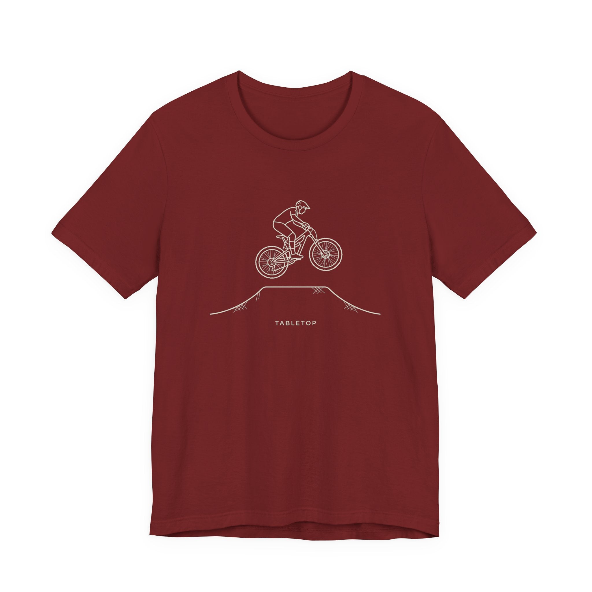 Trail Rider Bicycle Tee — Minimal Mountain Bike Graphic T-Shirt